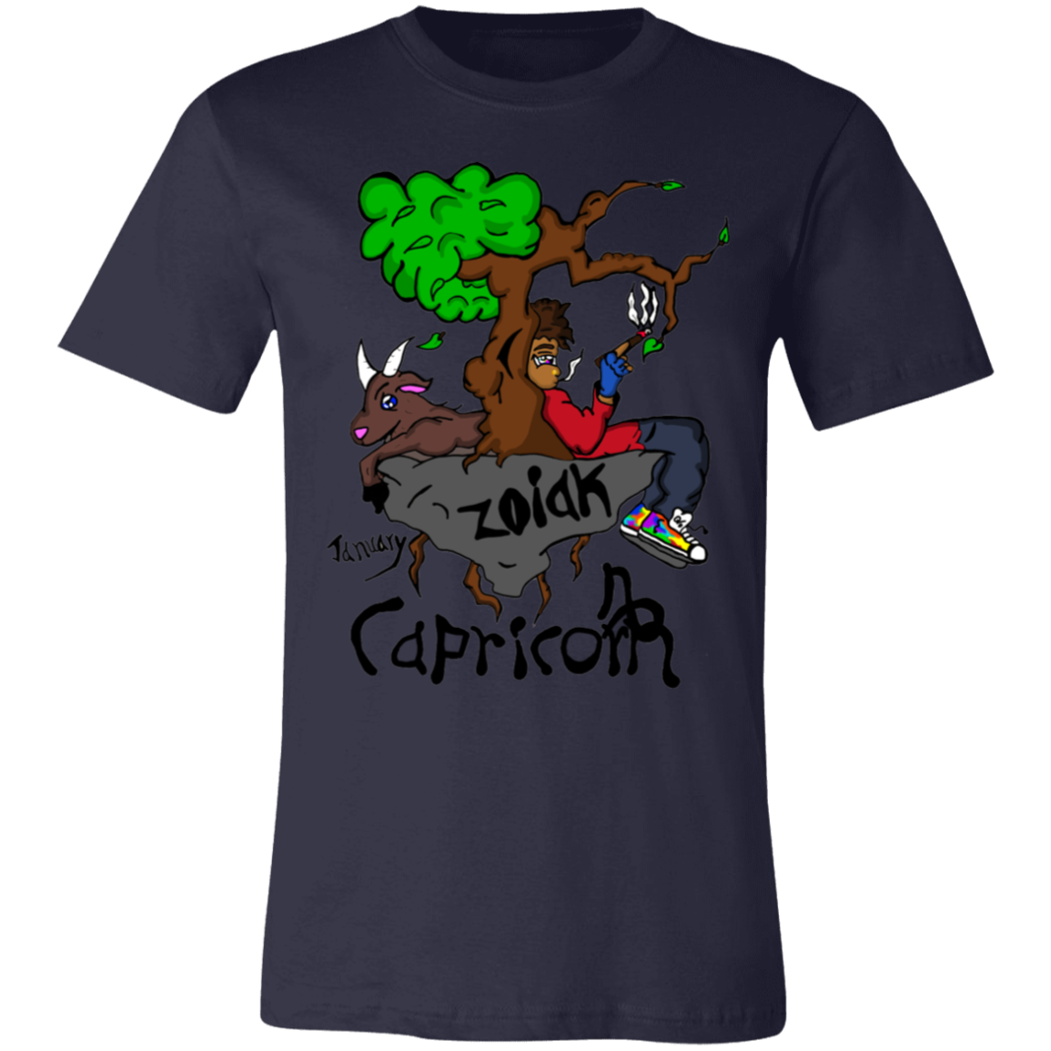 Zoiak Capricorn  Jersey Short-Sleeve T-Shirt