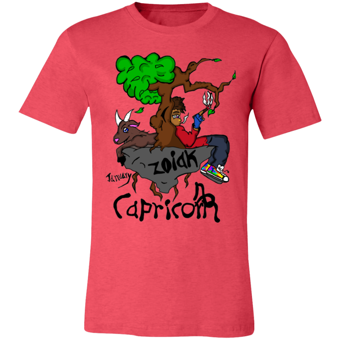 Zoiak Capricorn  Jersey Short-Sleeve T-Shirt